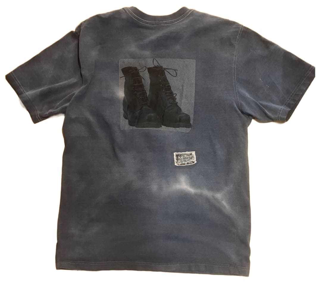 Boot Shirt on an Upcycled Carhartt by h.m. Peavy - Re - psychles Vintage Shop & Art Gallery