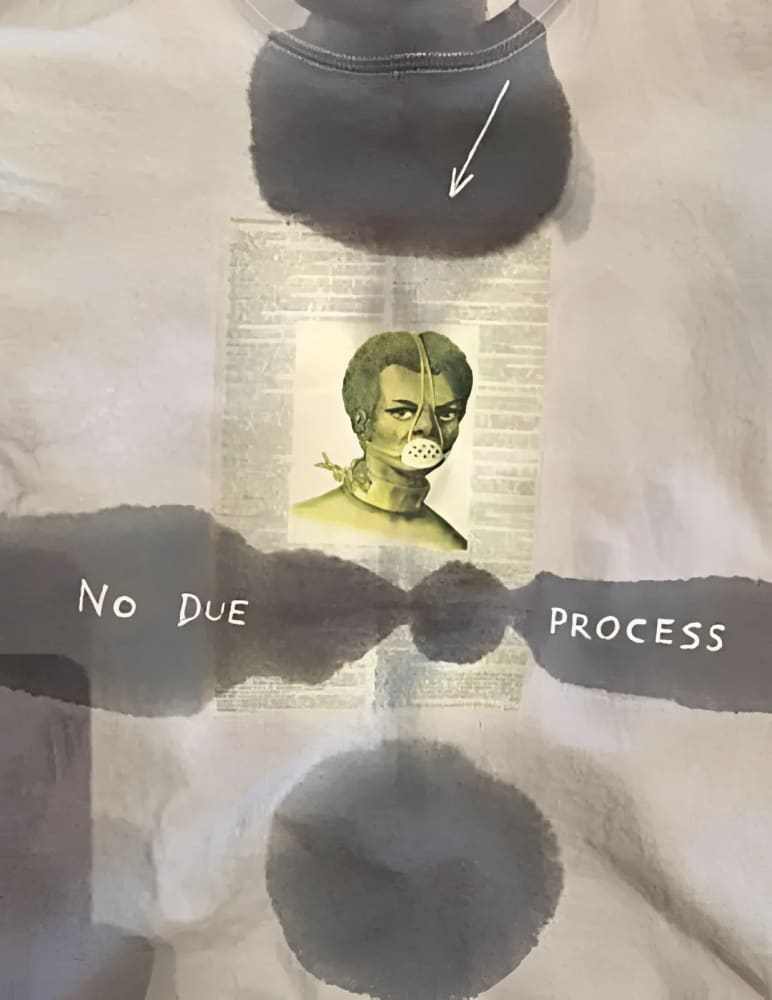 No Due Process Prototype T-shirt by h.m. Peavy