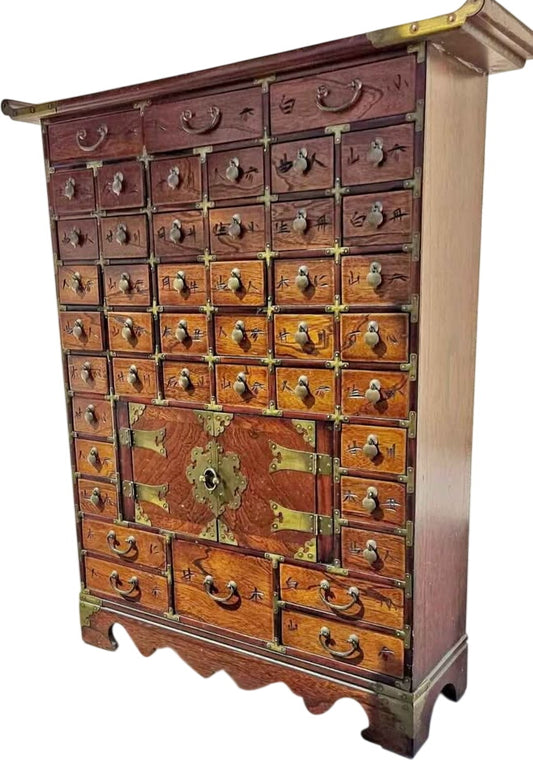 Apothecary - Asian Style Elmwood Cabinet