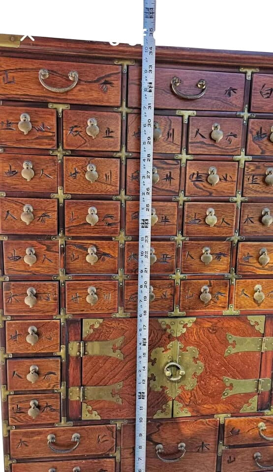 Apothecary - Asian Style Elmwood Cabinet
