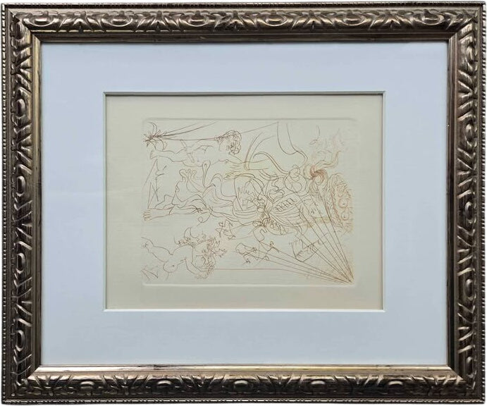 Salvador Dali (1904-1989) "Autumn" Framed Etching