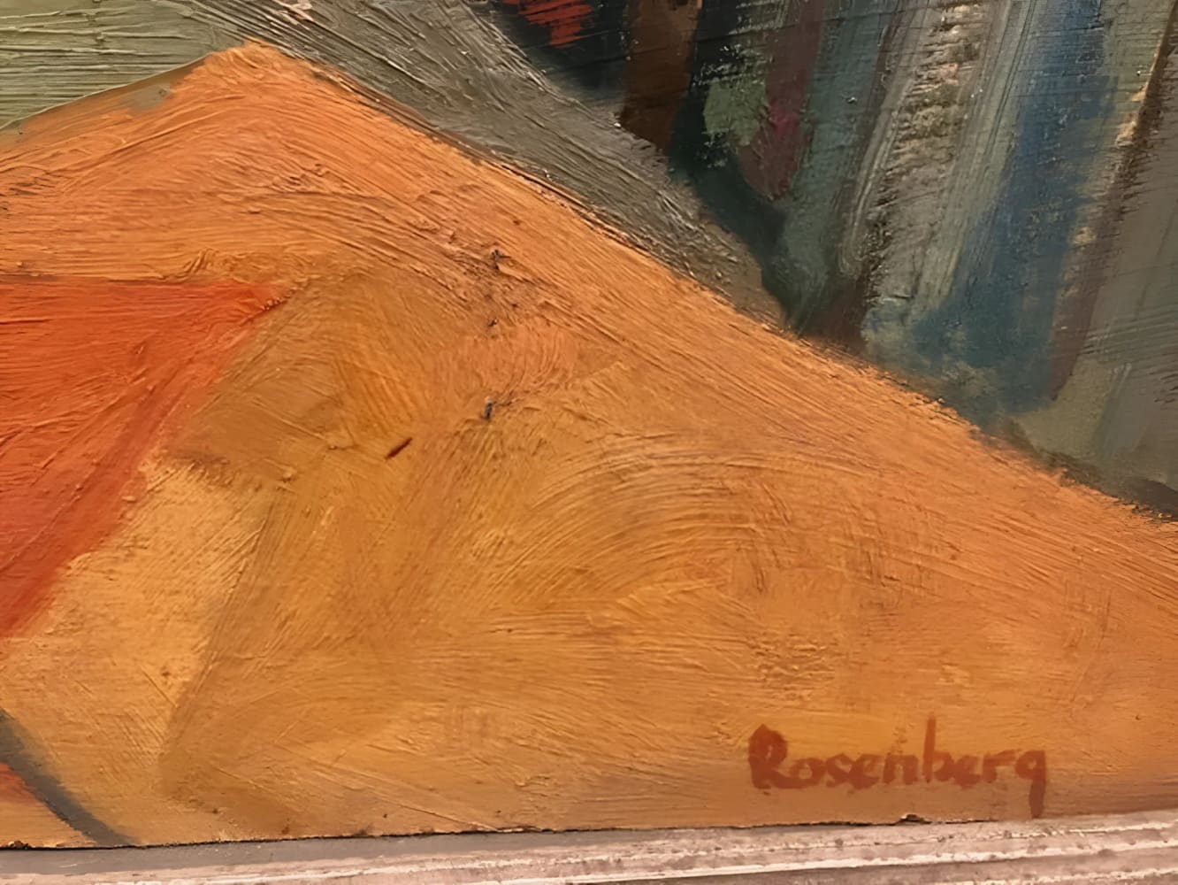 Samuel Rosenberg Signed Oil On Masonite
