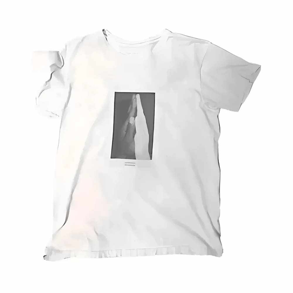 The Prayer T-shirt by h.m. Peavy Celebrating Equality and Unity - Re - psychles Vintage Shop & Art Gallery
